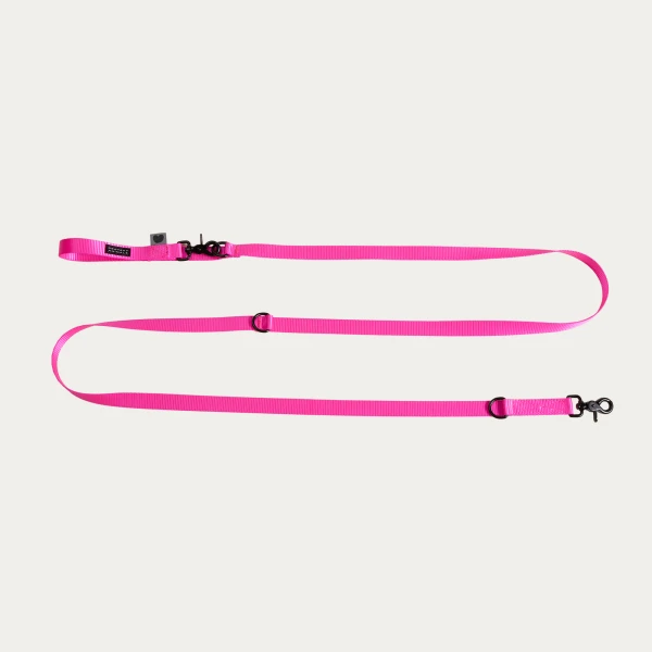 Smycz przepinana | Neon pink