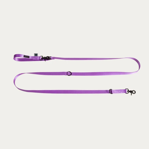 Smycz przepinana  | Neon purple