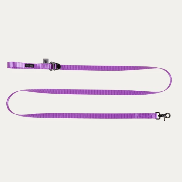 Smycz z regulacją długości hands free | Neon purple