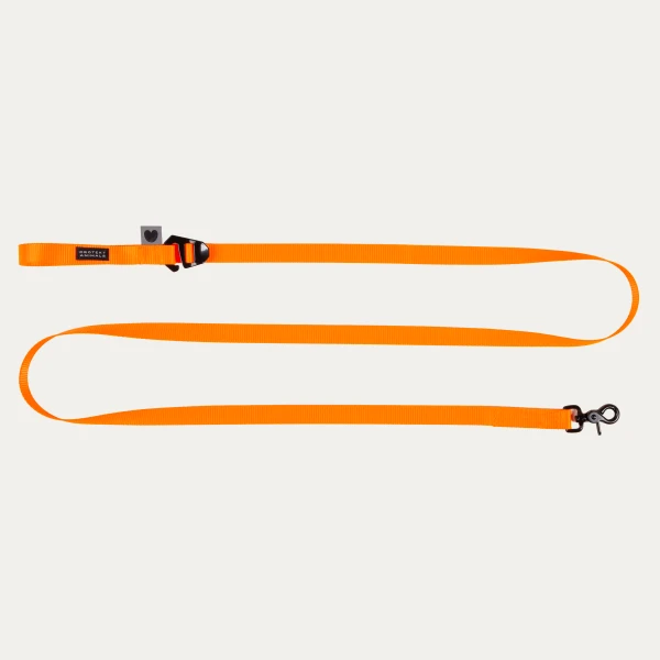 Smycz z regulacją długości hands free | Neon orange