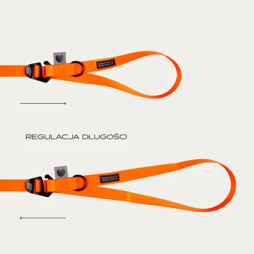 smycz z regulacją pomarańczowa hands free.png