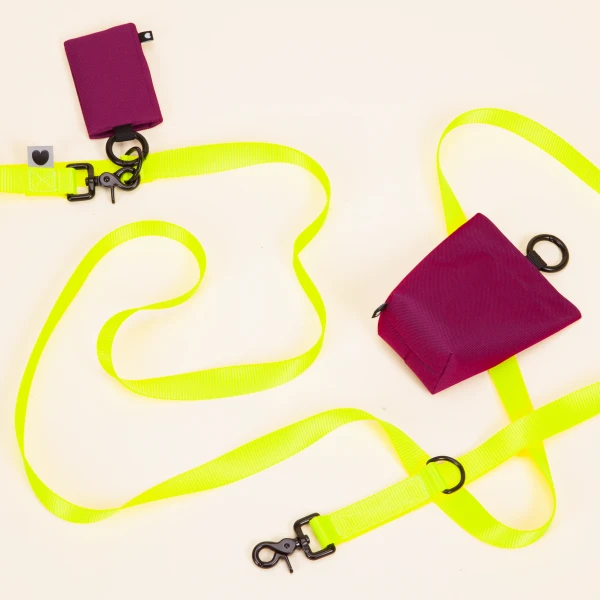 smycz przepinana | Neon yellow