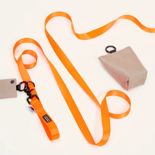 smycz przepinana | Neon orange