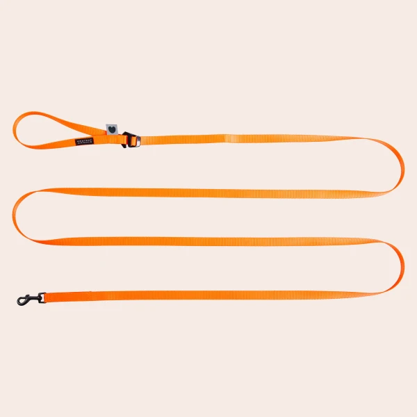 Smycz dla małego psa lub kota | Neon orange