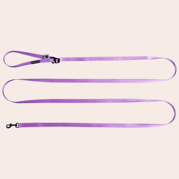 Smycz dla małego psa lub kota | Neon purple